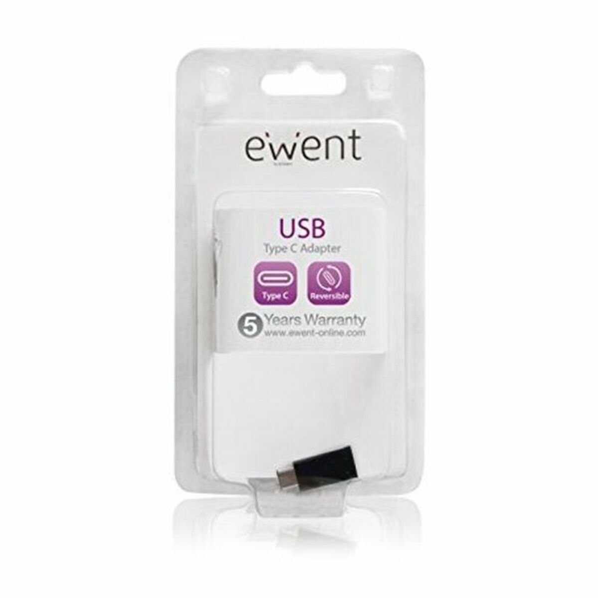 USB C til Micro USB 2.0-adapter Ewent EW9645 5V Sort